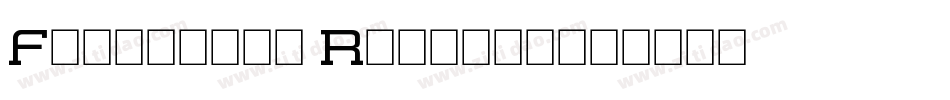 Formation Regular字体转换